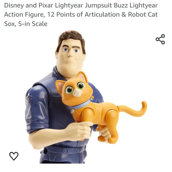 Disney and Pixar Lightyear Jumpsuit Buzz Lightyear Action Figure, 12 Points of A - Picture 5 of 5